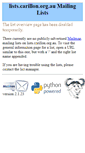 Mobile Screenshot of lists.carillon.org.au
