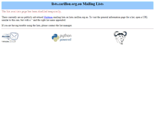 Tablet Screenshot of lists.carillon.org.au